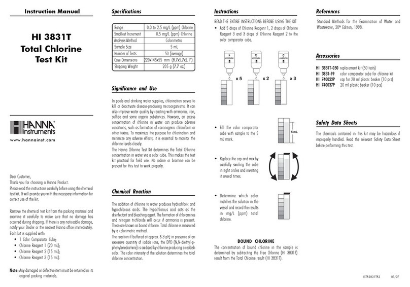 Hanna Instruments HI 3831T User manual