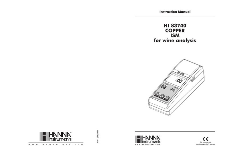 Hanna Instruments HI 83740 User manual