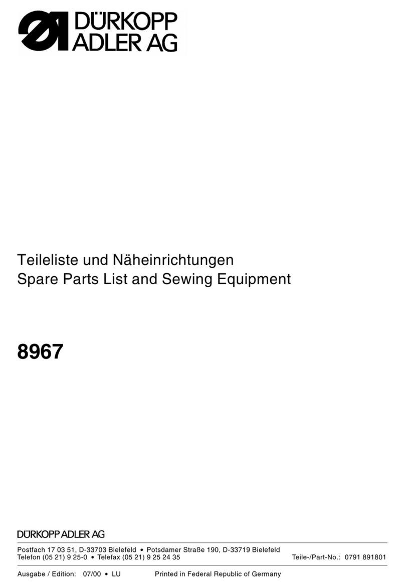 DURKOPP ADLER 8967 Spare parts DURKOPP ADLER 8967 Spare parts