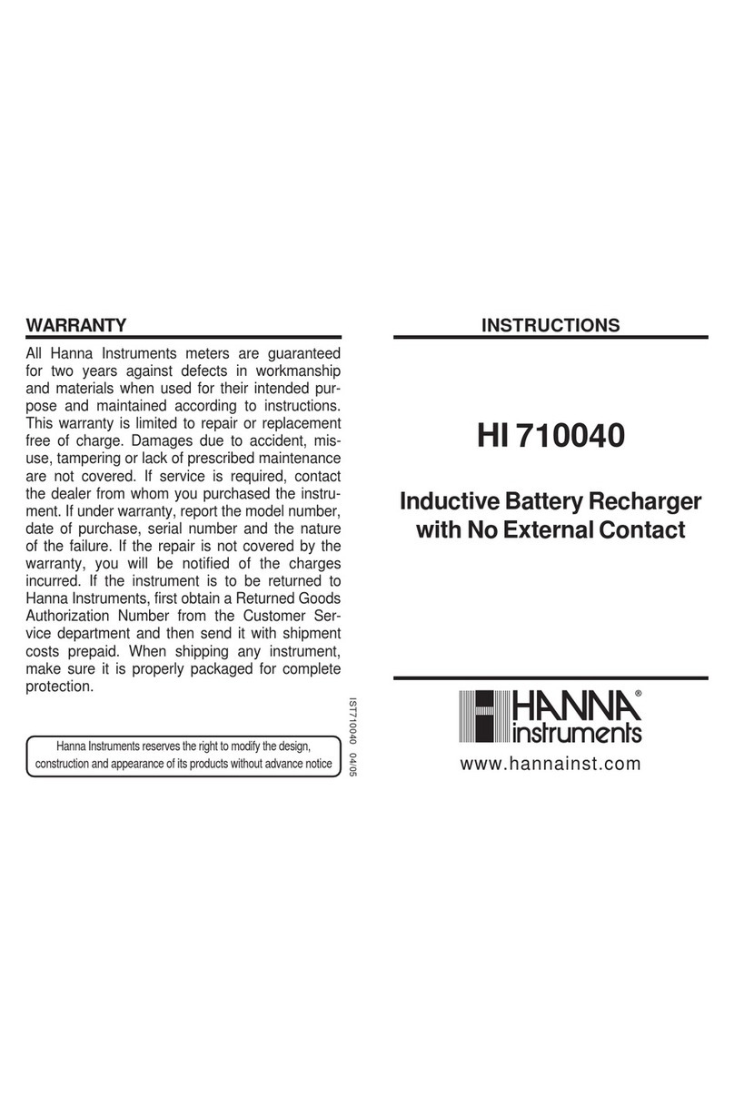 Hanna Instruments HI 710040 instruction manual