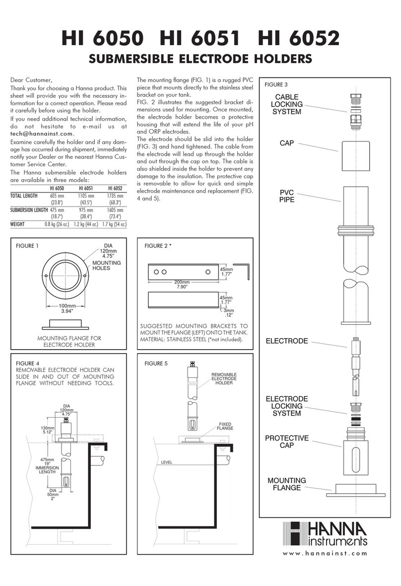 Hanna Instruments HI 6052 User manual Hanna Instruments HI 6052 User manual