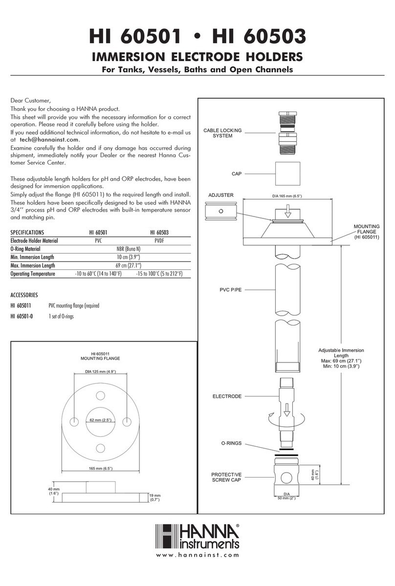 Hanna Instruments HI 60503 User manual