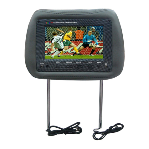 Eonon 7??16:9 Headrest with pillow LCD Monitor/TV operation instruction