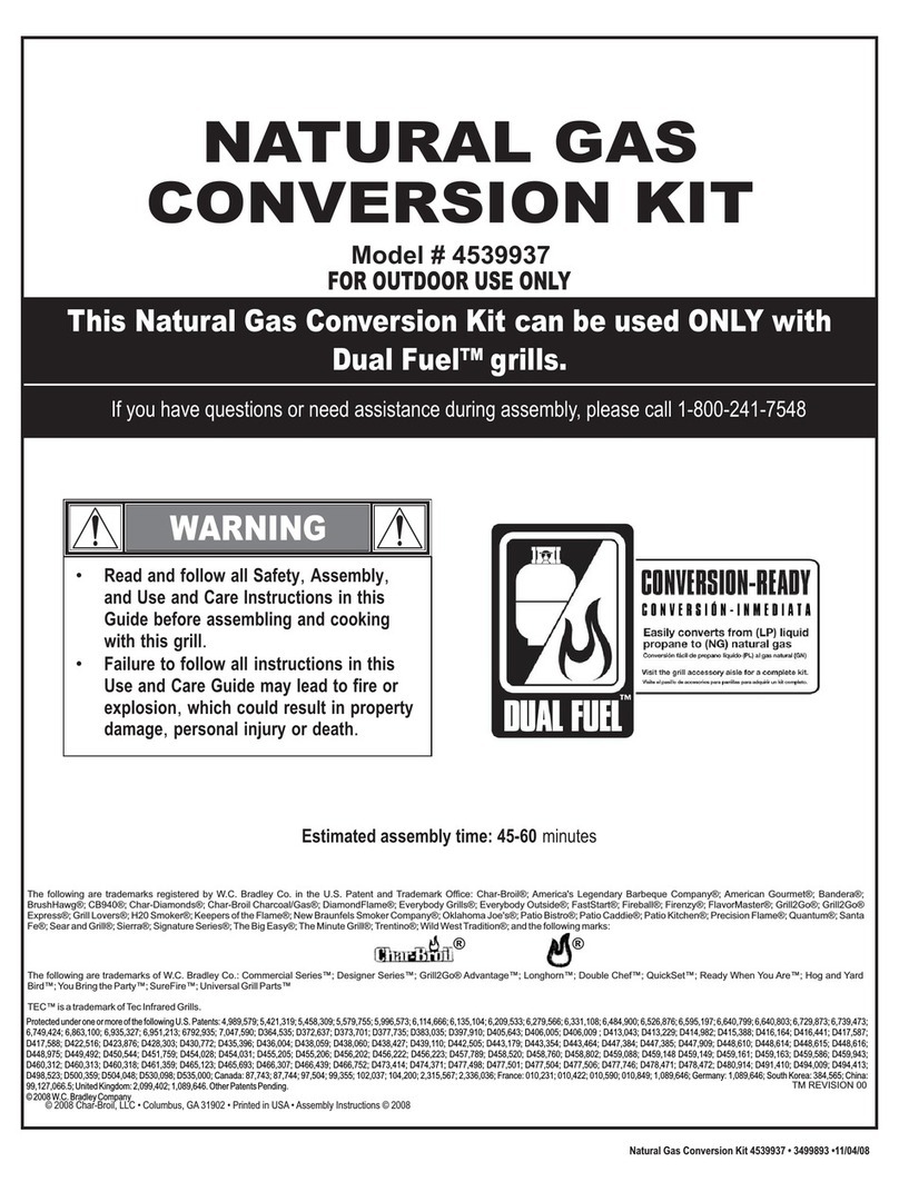 Char-Broil 4539937 Use and care guide