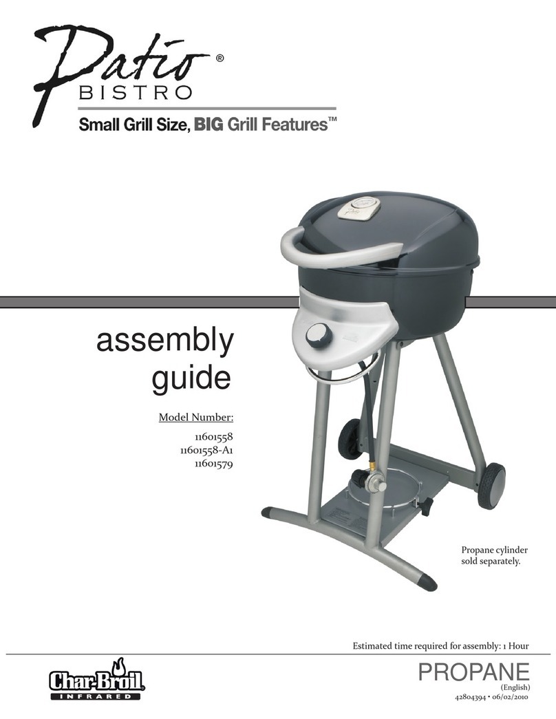 Char-Broil Patio Bistro 11601558 Assembly guide