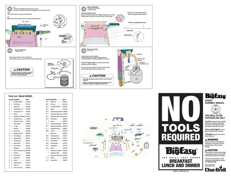 Char-Broil The BigEasy 4638263 Assembly manual