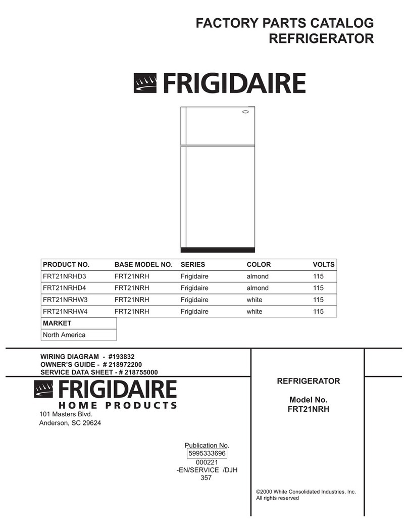 Frigidaire FRT21NRH Factory parts catalog