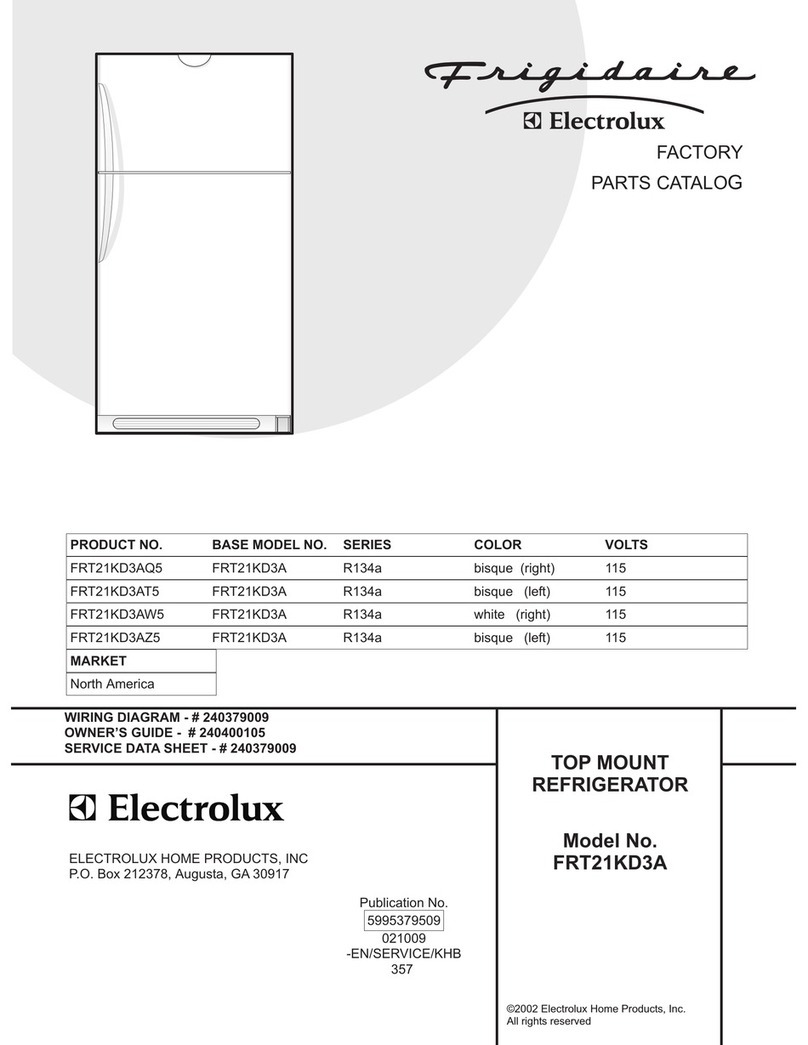 Frigidaire FRT21KD3A Factory parts catalog