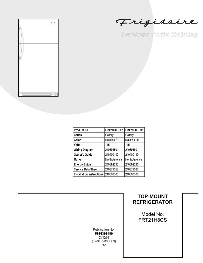 Frigidaire Gallery FRT21H8CS User manual