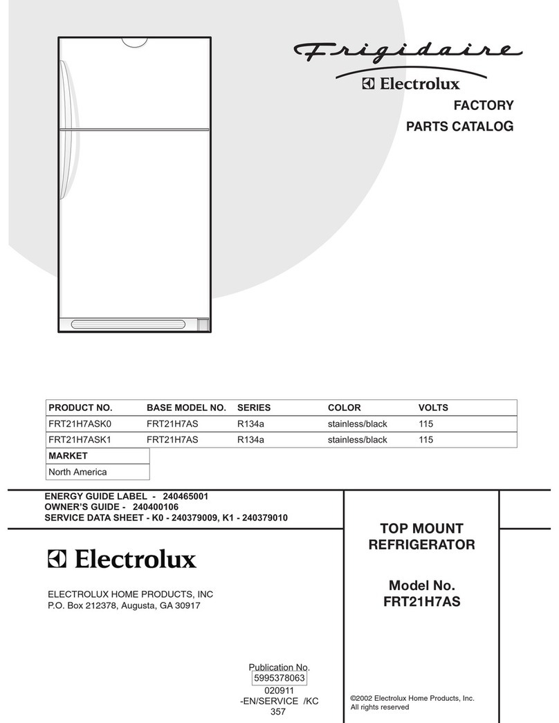 Frigidaire FRT21H7AS User manual Frigidaire FRT21H7AS User manual
