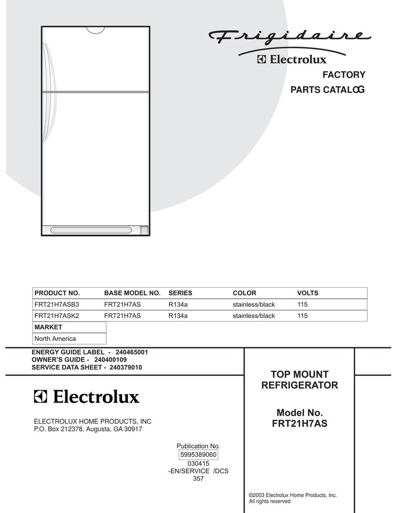 Frigidaire FRT21H7AS Factory parts catalog