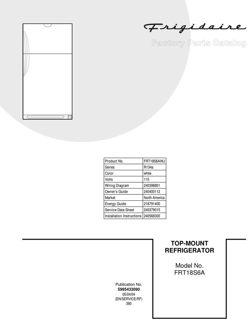 Frigidaire FRT18S6A Factory parts catalog