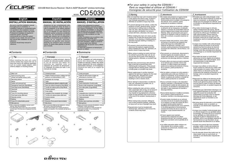 Eclipse CD5030 User manual