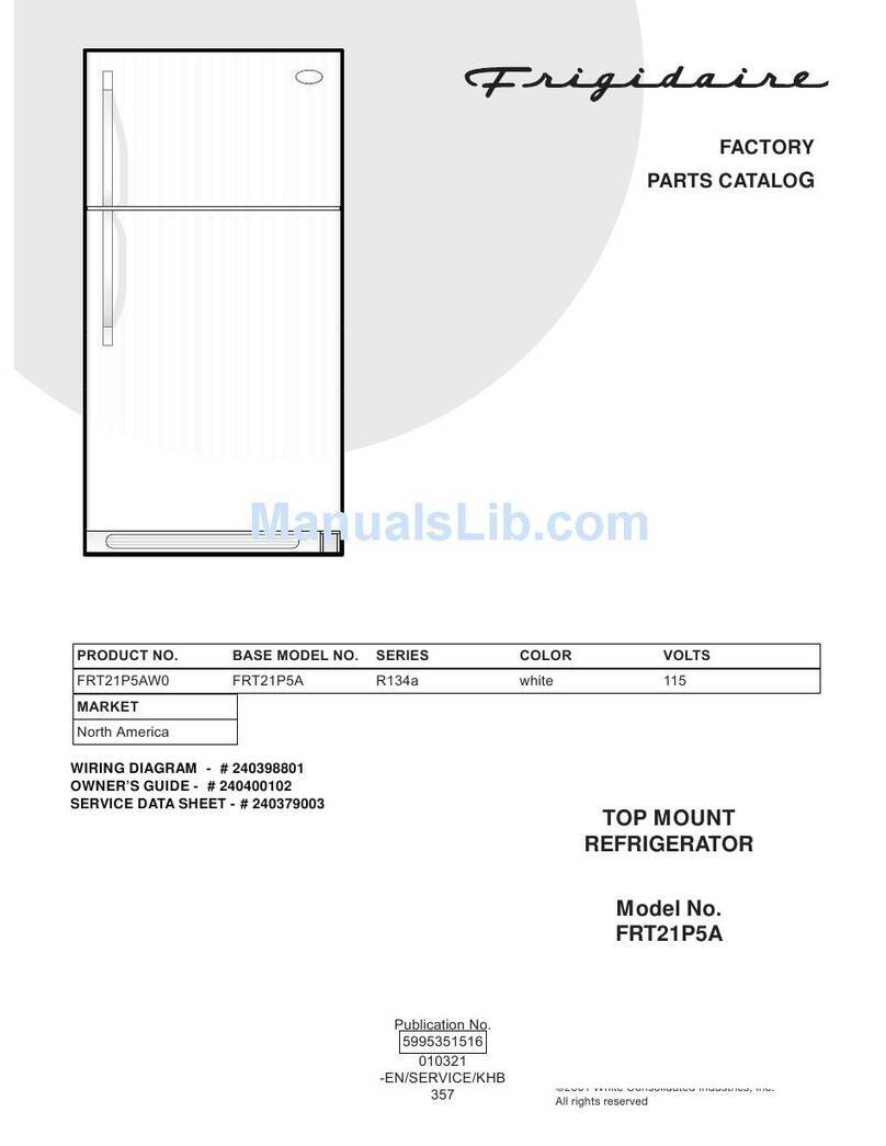 Frigidaire FRT21P5AW0 User manual