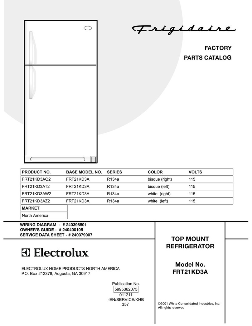 Frigidaire FRT21KD3A User manual