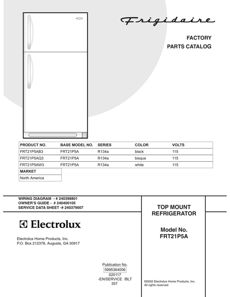 Frigidaire FRT21P5A Factory parts catalog