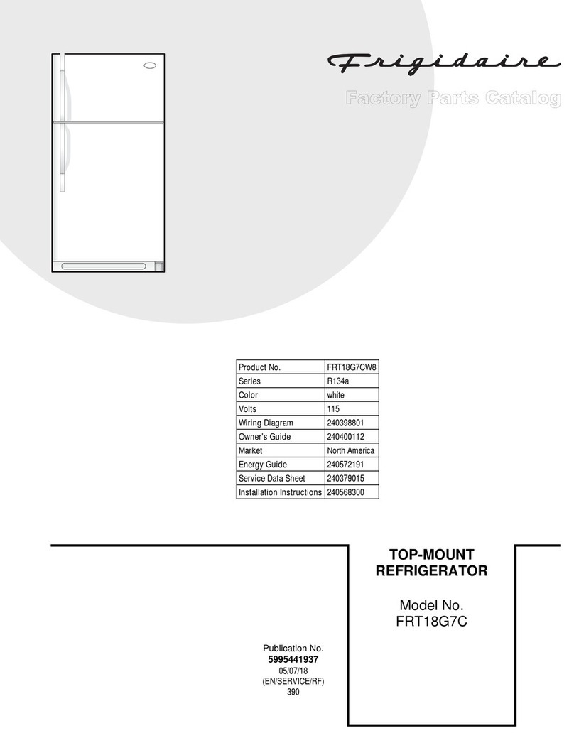 Frigidaire FRT18G7C User manual Frigidaire FRT18G7C User manual