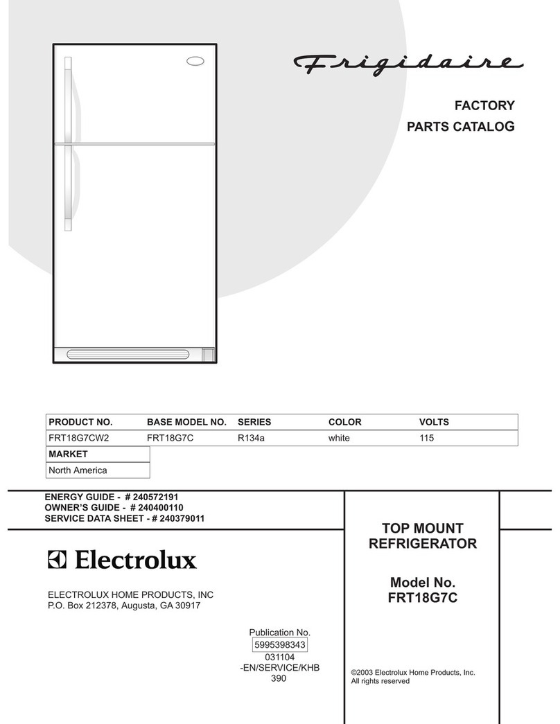 Frigidaire FRT18G7C Factory parts catalog