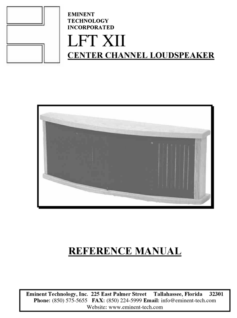 Eminent LFT XII Reference manual