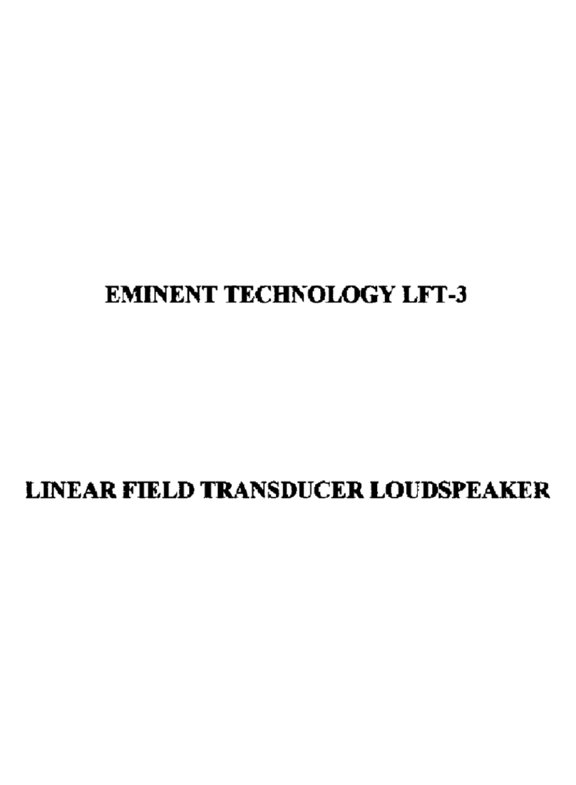 Eminent LFT-3 owner's manual