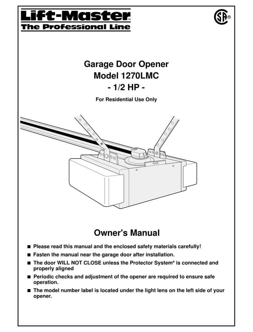 Chamberlain 1270LMC 1/2 HP owner's manual