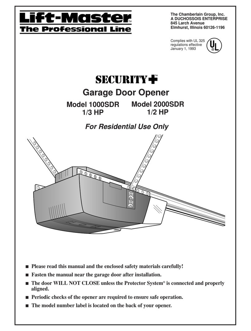 Chamberlain 1000SDR 1/3 HP User manual