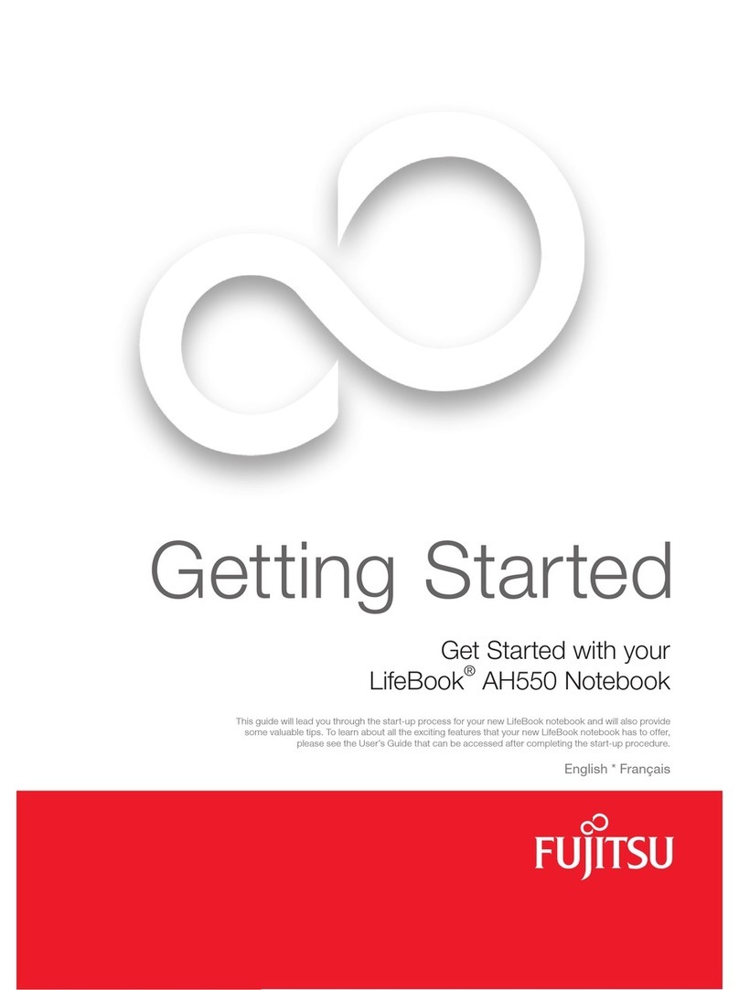 Fujitsu Lifebook AH550 User manual