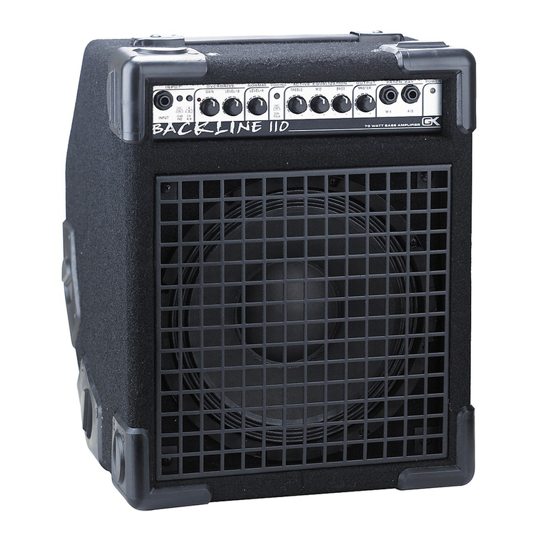 Gallien-Krueger Backline 112 owner's manual