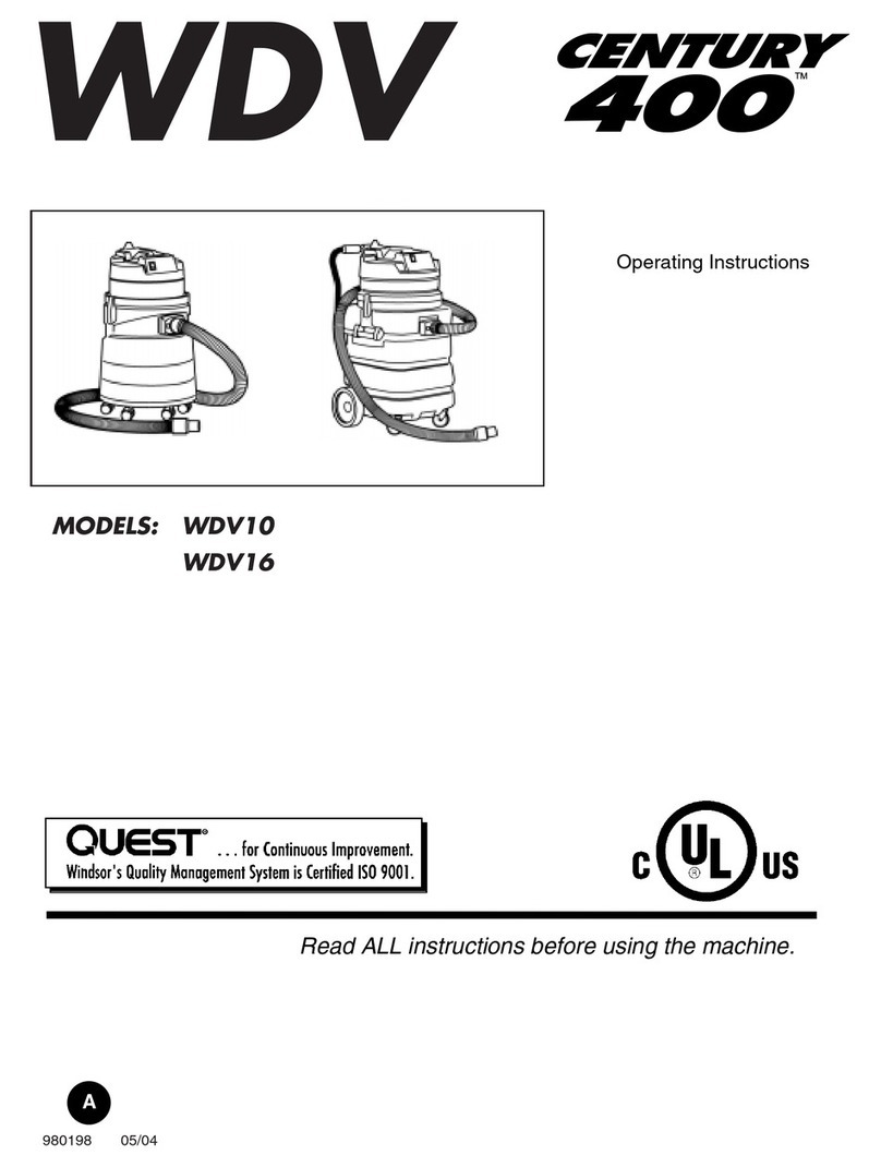 Century WDV10 operating instructions