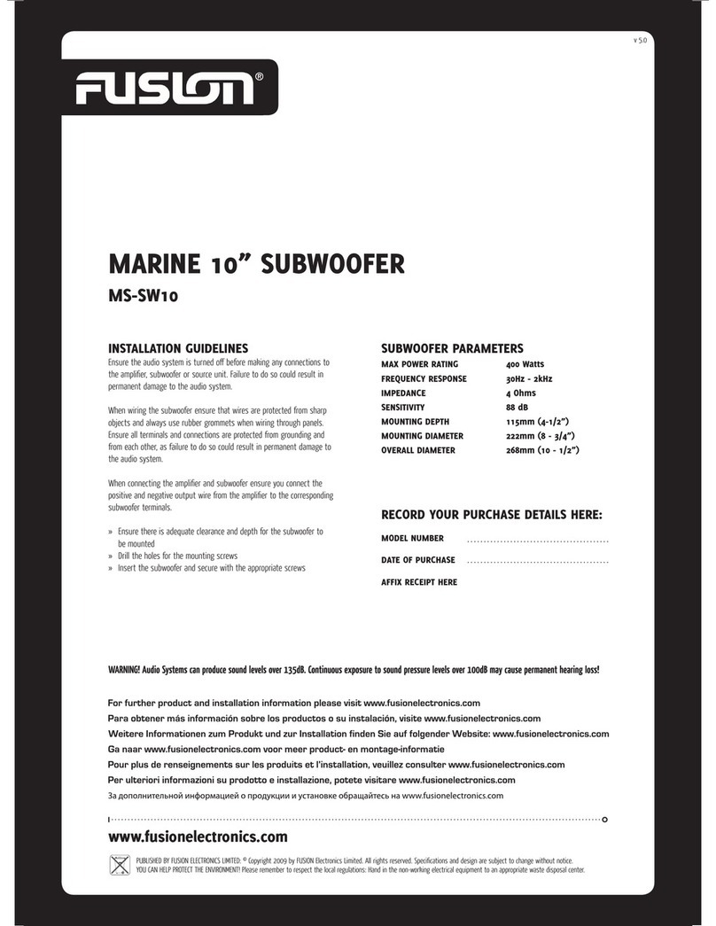 Fusion MS-SW10 User manual