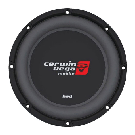 Cerwin-Vega HED-4.0 Operation User manual Cerwin-Vega HED-4.0 Operation User manual