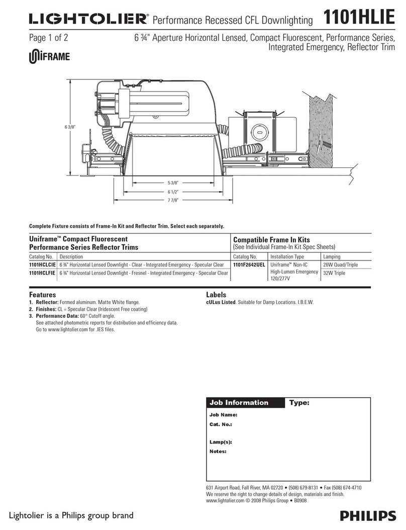 Lightolier 1101HLIE specification