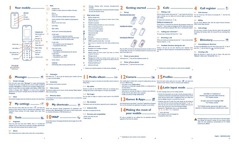 Alcatel OT-V570 User manual