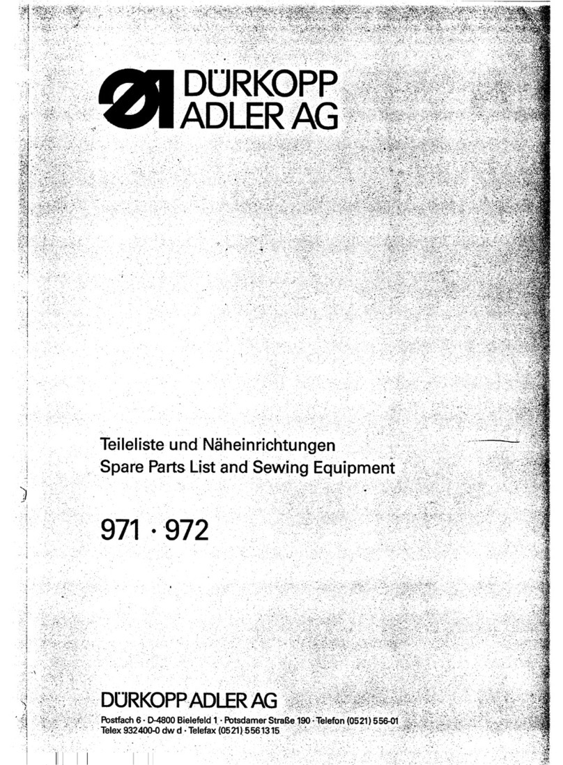 Duerkopp Adler 971 Guide
