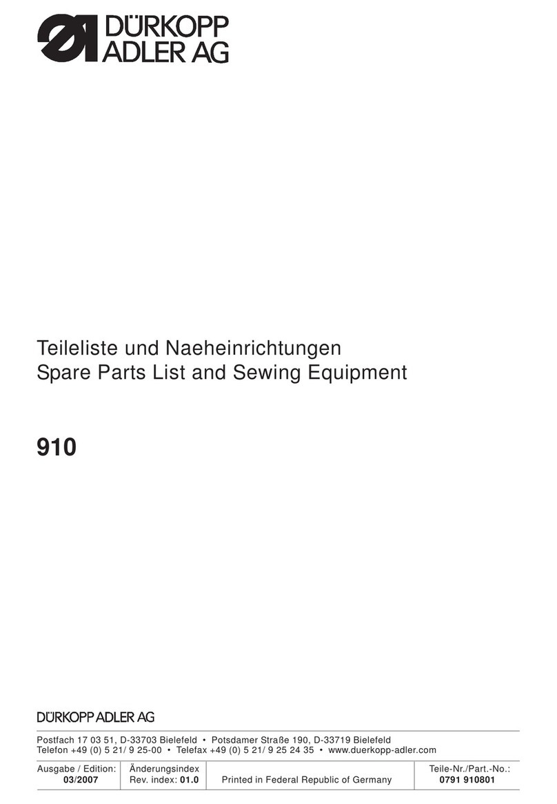 Duerkopp Adler 910 Guide Duerkopp Adler 910 Guide