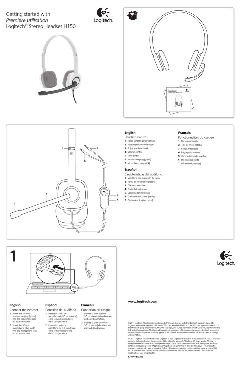 Logitech H150 User manual