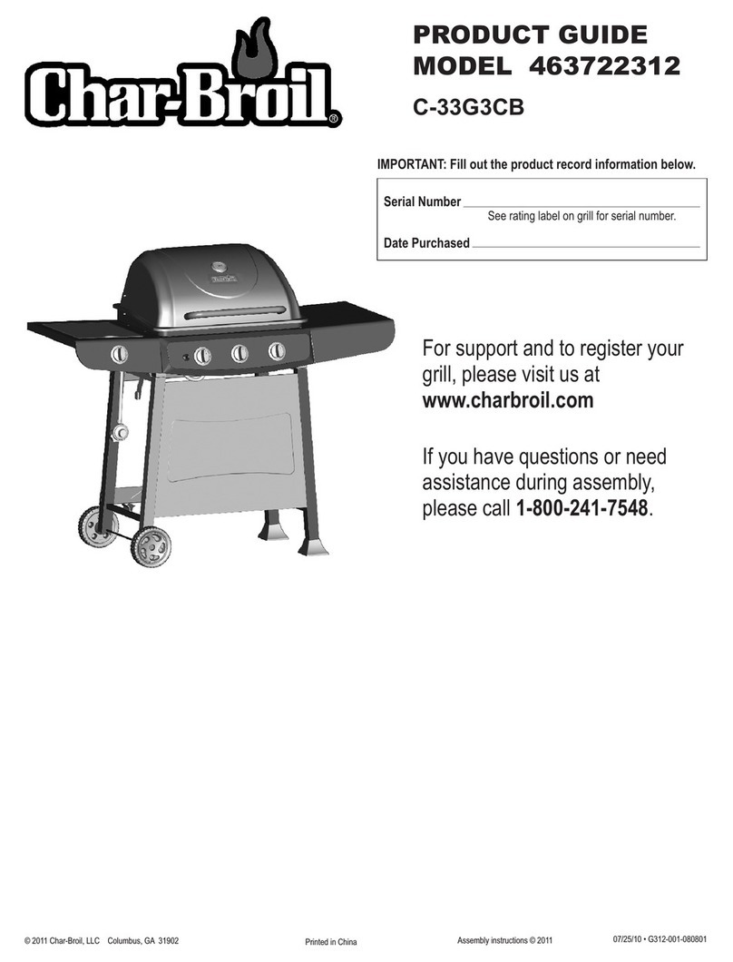 Char-Broil 463722312 Product guide