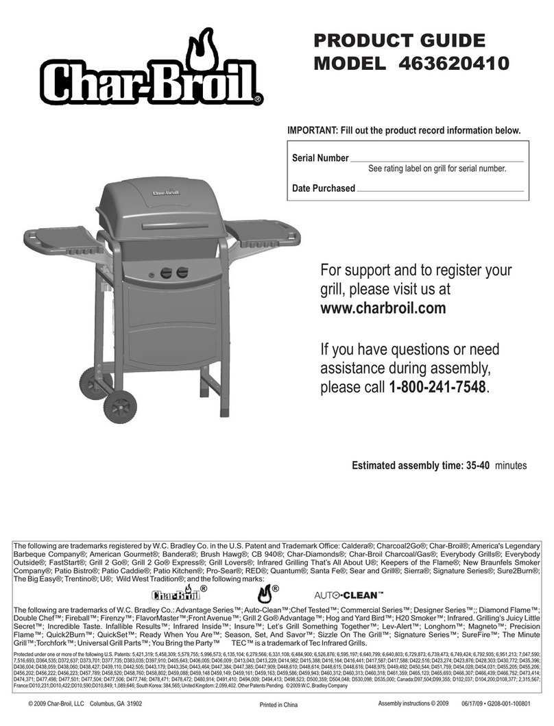 Char-Broil 463620410 Product guide