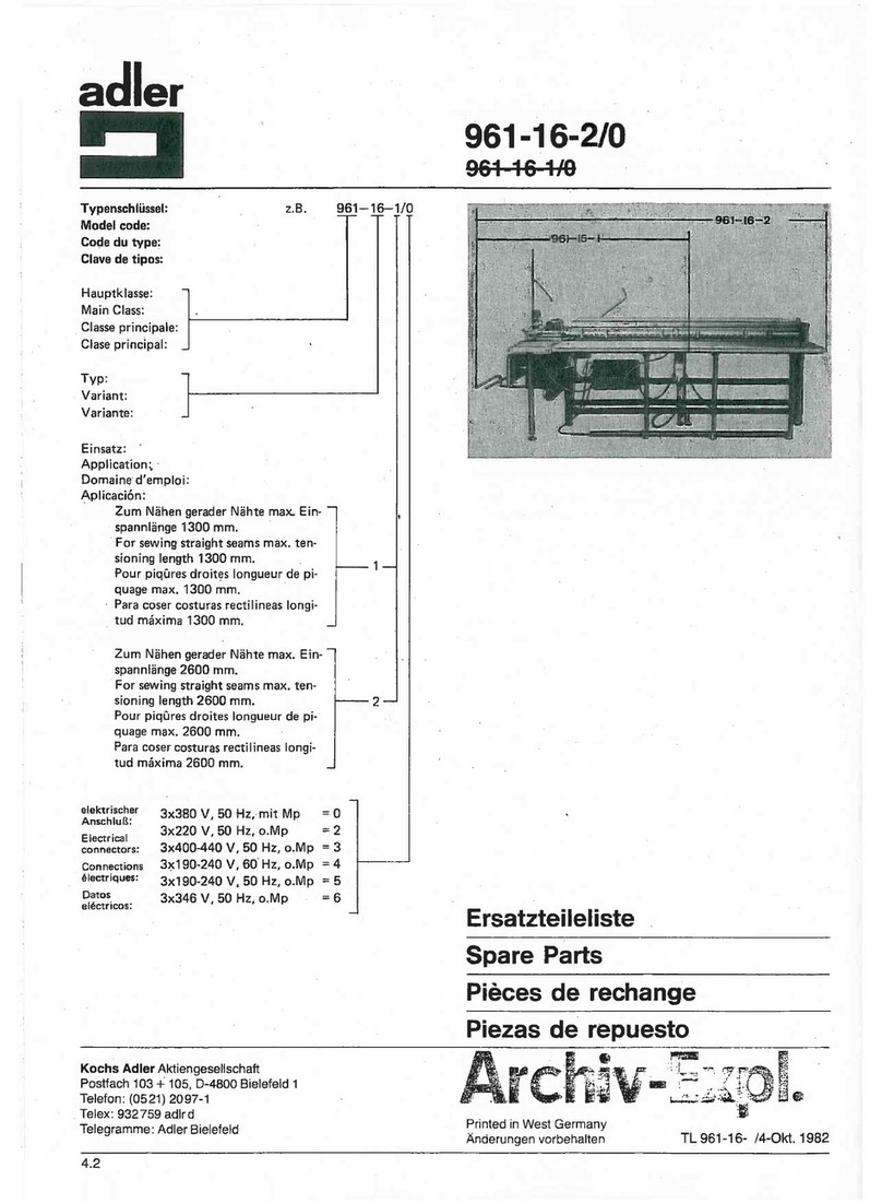 Duerkopp Adler 961-16-2 Guide