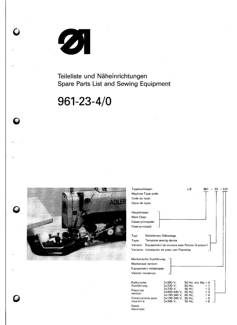 Duerkopp Adler 961-23-4/0 Guide