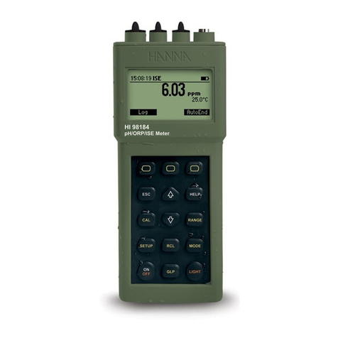 Hanna Instruments HI 98180 User manual