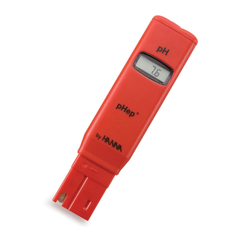 Hanna Instruments pHep HI 98107 User manual