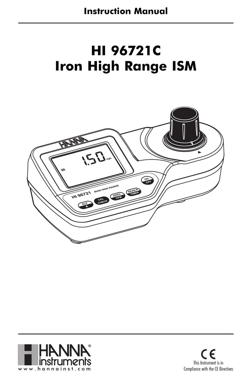 Hanna Instruments HI 96721C User manual Hanna Instruments HI 96721C User manual