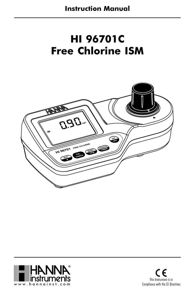 Hanna Instruments HI 96701C User manual
