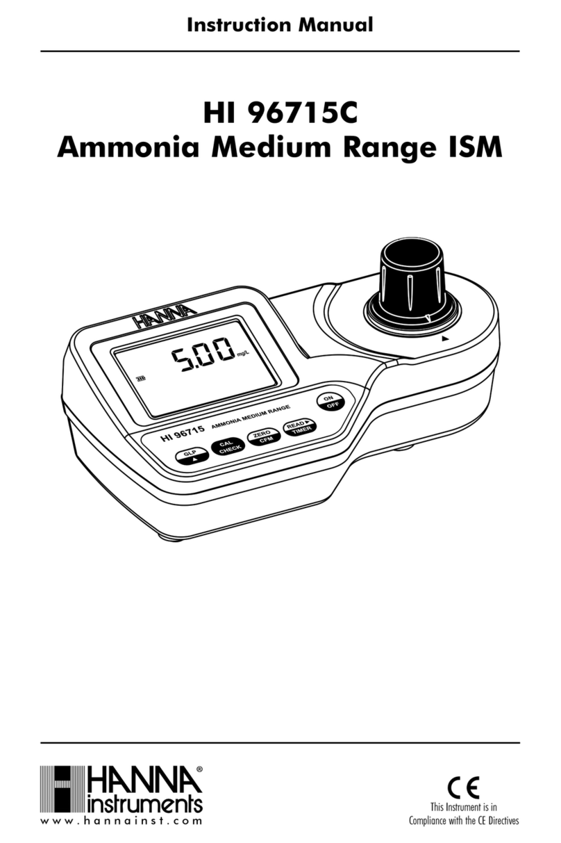 Hanna Instruments HI 96715C instruction manual