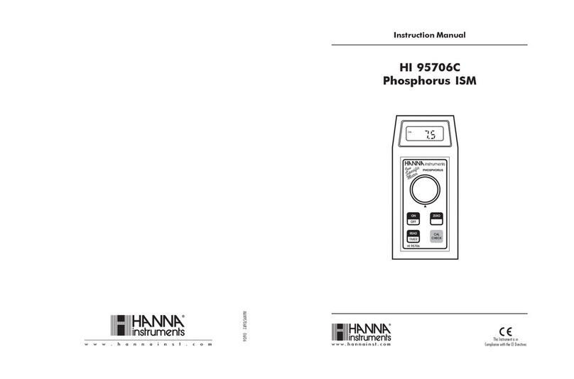 Hanna Instruments HI 95706C User manual