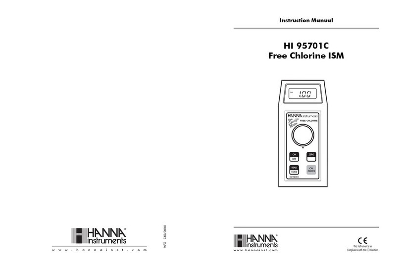 Hanna Instruments HI 95701C User manual