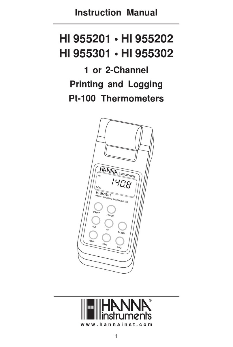 Hanna Instruments HI 955202 User manual Hanna Instruments HI 955202 User manual