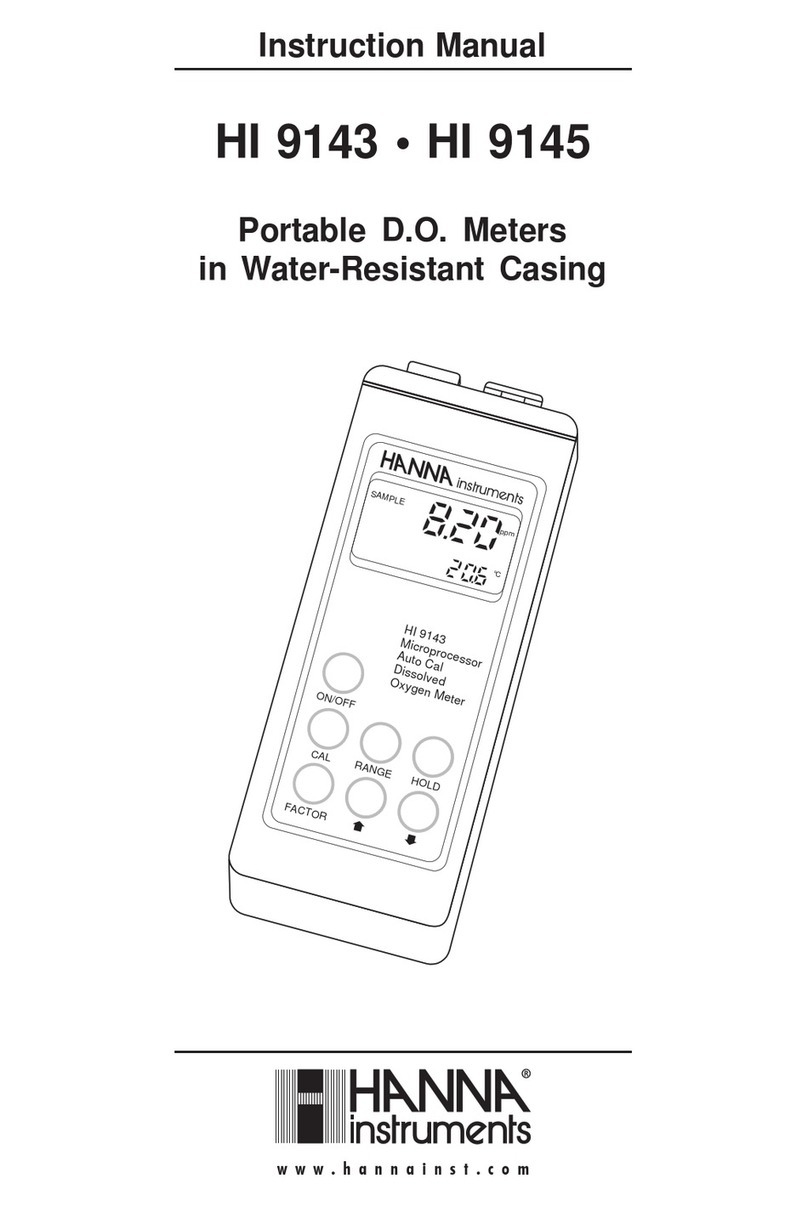 Hanna Instruments HI 9143 User manual