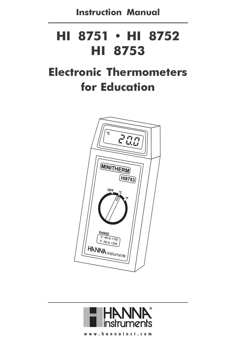 Hanna Instruments HI 8752 User manual